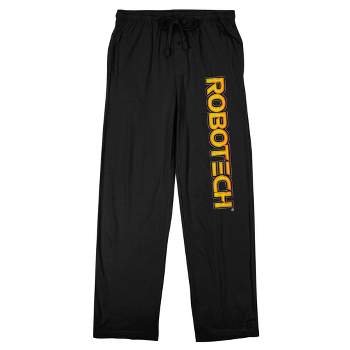 Robotech Logo Men's Black Sleep Pajama Pants