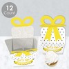 Big Dot of Happiness Let's Go Bananas - Square Favor Gift Boxes - Tropical Party Bow Boxes - Set of 12 - 3 of 4