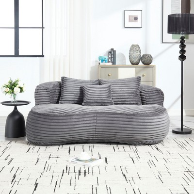 Versatile High-Back Bean Bag Sofa for Indoors and Outdoors – Comfort Lounger for All Ages