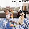 Acekool Washable Area Rug, Modern Abstract Non-Slip Low Pile Stain Resistant Carpet for Living Room Bedroom, Easy Care - 4 of 4