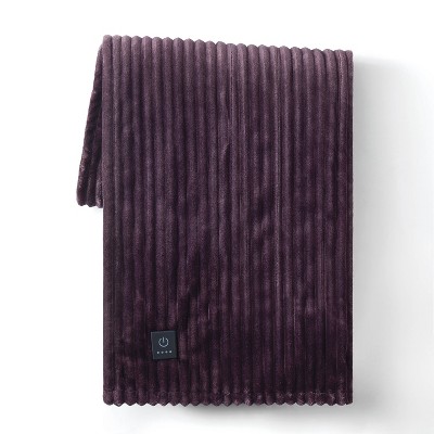 Brookstone Heated Plush Throw