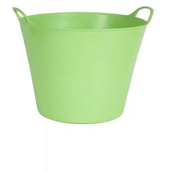 Plastic Rubber Basket Lime Green