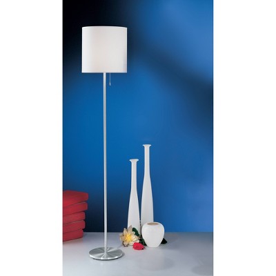 Sendo Modern Cream Drum Shade Aluminum Floor Lamp