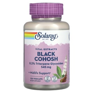 Solaray Vital Extracts, Black Cohosh, 545 mg, 120 Veggie Caps - 1 of 4