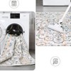 Modern Washable Area Rug for Living Room, Floral Print Floor Rug with Non Slip Backing, Low Pile Stain Resistant Indoor Carpet for Dorm - 4 of 4