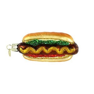 Old World Christmas Blown Glass Ornament for Christmas Tree, Hot Dog - 1 of 4
