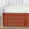 Sweet Jojo Designs Boy or Girl Gender Neutral Unisex Baby Crib Bed Skirt Diamond Tuft Orange and Off White - 3 of 3