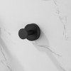 HANPURE Round Base Wall Hanging Coat Hook, Matte Black Towel Hook, 4 Pack for Entry, Wardrobe, Bathroom, Bedroom, Furniture Hardware - 4 of 4