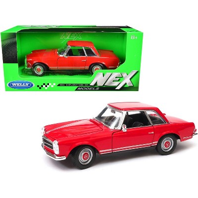 1963 Mercedes Benz 230SL Coupe Red "NEX Models" 1/24 Diecast Model Car by Welly