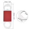 Unique Bargains Stainless Steel Portable Beer Bottle Opener with Leather Handle for Party - 2 of 4
