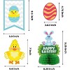Joyfy 31 PCS Easter Decorations Egg Bunny Foil Swirl Party Hanging Decoration huge Value Kit for Easter and Themed Party Decoration - 4 of 4