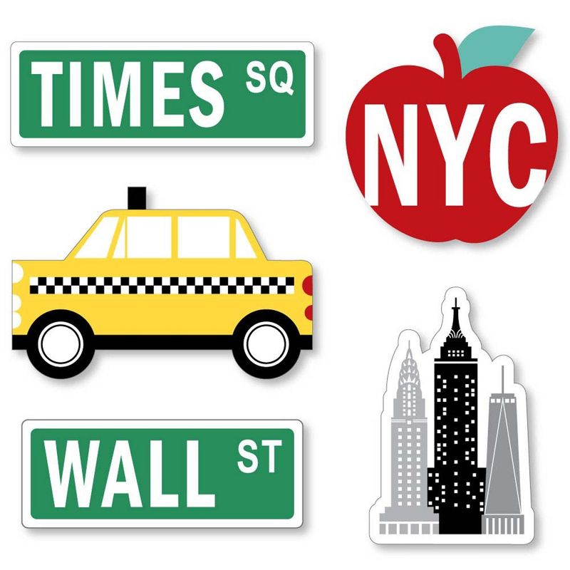 Big Dot of Happiness NYC Cityscape - DIY Shaped New York City Party Cut-Outs - 24 Count, 1 of 7