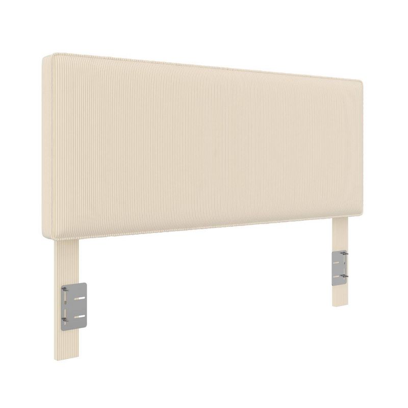 Full/Queen Sloan Corduroy Upholstered Headboard with 3 Adjustable Heights Ivory - Dorel Home Products, 5 of 15