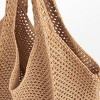 Women's Beachwear Knit Neutral Crochet Mesh Tote Bag - Cupshe - 3 of 4