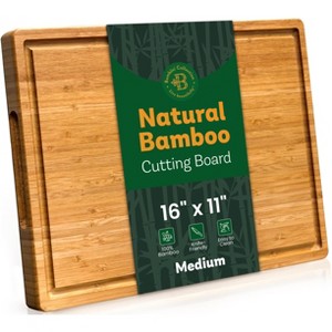 Wood Cutting Board - Bamboo Cutting Board, Charcuterie Board Gift, Bridal Shower Gifts - Wedding Gifts, Valentine's day Gifts, and Gifts for Women - 1 of 4