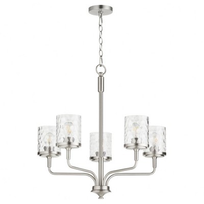 Quorum Lighting Starky 5 - Light Chandelier in  Satin Nickel