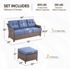 Gymojoy Outdoor Sofa Couch 3 Seater Sofa Deep Seat Sofa - 3 of 4