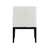 Meridian Furniture,Adrian Vegan Leather Dining Arm Chair, Set of 2 - 4 of 4