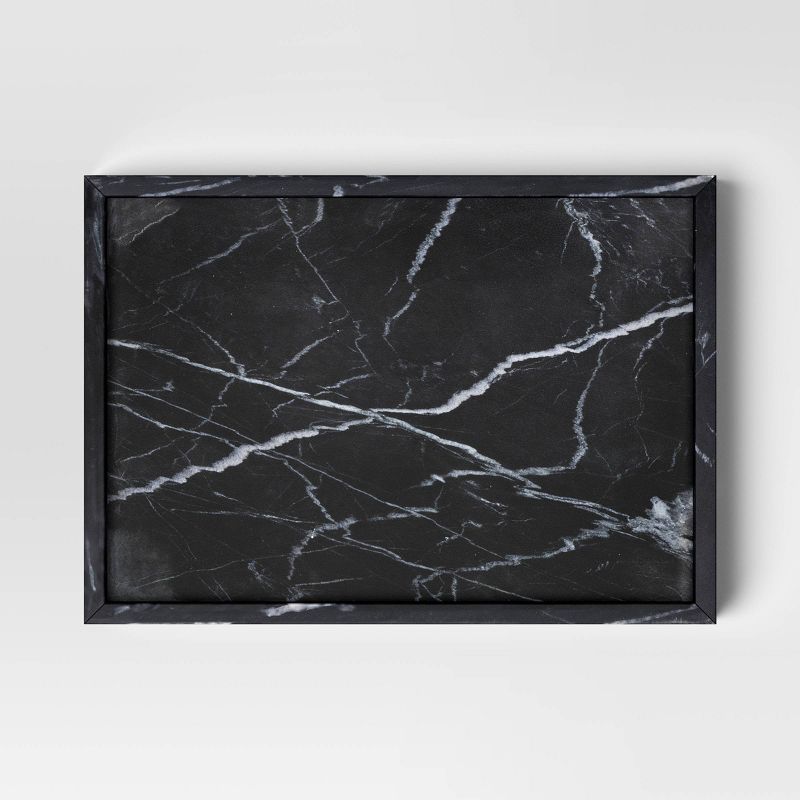 Marble Rectangle Tray Black - Threshold&#8482;, 4 of 5