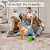 Washable Area Rugs Stain Resistant Carpet for Living Room Bedroom Kitchen Bathroom with Non Slip Backing Home Decor Floor Decoration Mat - 4 of 4