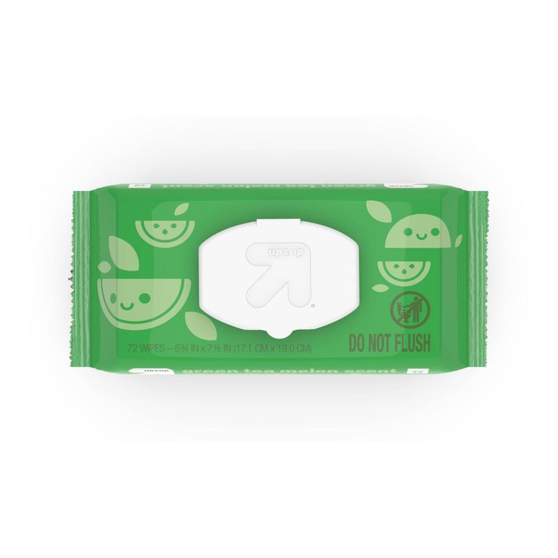Green Tea Melon Scent Baby Wipes -  up & up™ (Select Count), 4 of 11
