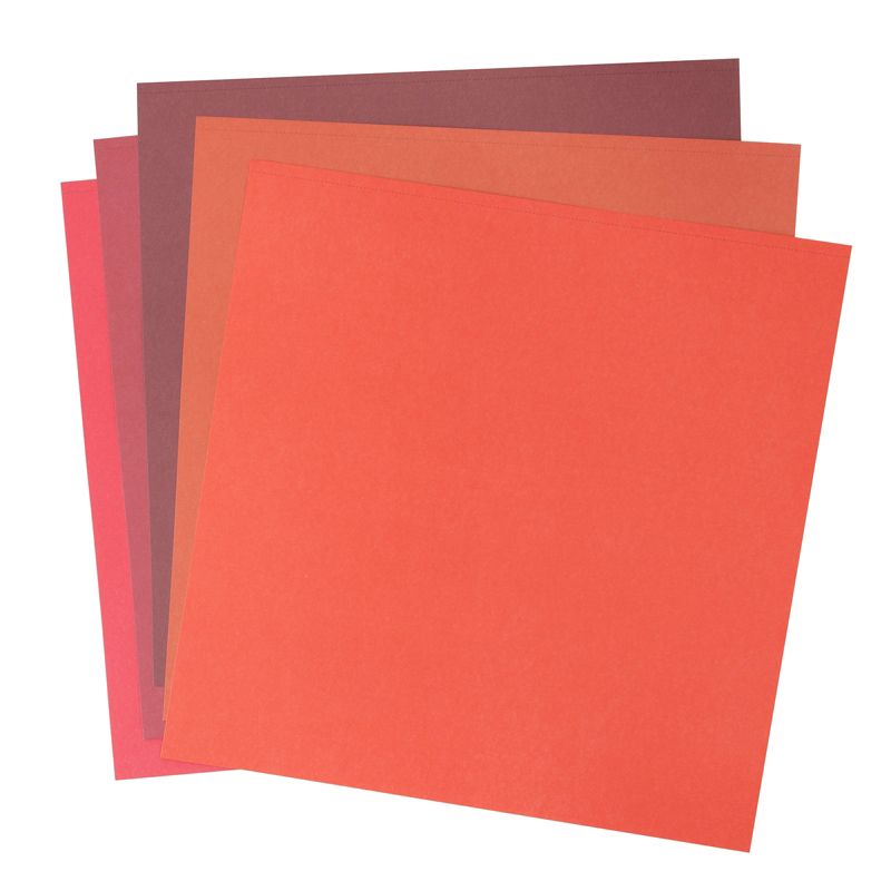 Colorbok 78lb Smooth Cardstock 12"X12" 30/Pkg-Red Promenade, 5 Colors/6 Each, 3 of 7