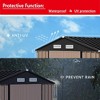 Outdoor Storage Shed House 10x12 FT, Heavy Duty Steel Metal Sheds with Doors for Patio Garden Backyard - 4 of 4