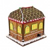 Roman 6.25 In Musical Lighted Box Gingerbread House Box Lid Figurines - 3 of 3