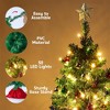 Joyfy Christmas Tree Decorations, 24"/2FT Mini Tabletop Artificial Xmas Tree with Star Treetop and Hanging Ornaments, Christmas Decorations Indoor - 4 of 4