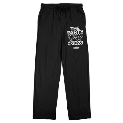 Willy Wonka & the Chocolate Factory (2023) Movie Logo and Top Hat Men's  Black Graphic Sleep Pants-XL