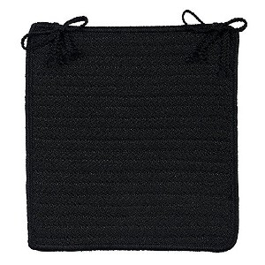 Colonial Mills Simply Home Solid - Black Chair Pad (single) - 1 of 2