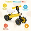 Infans Baby Balance Bike for 1-3 Years Old Riding Toy No Pedal for Boys & Girls Yellow - 4 of 4