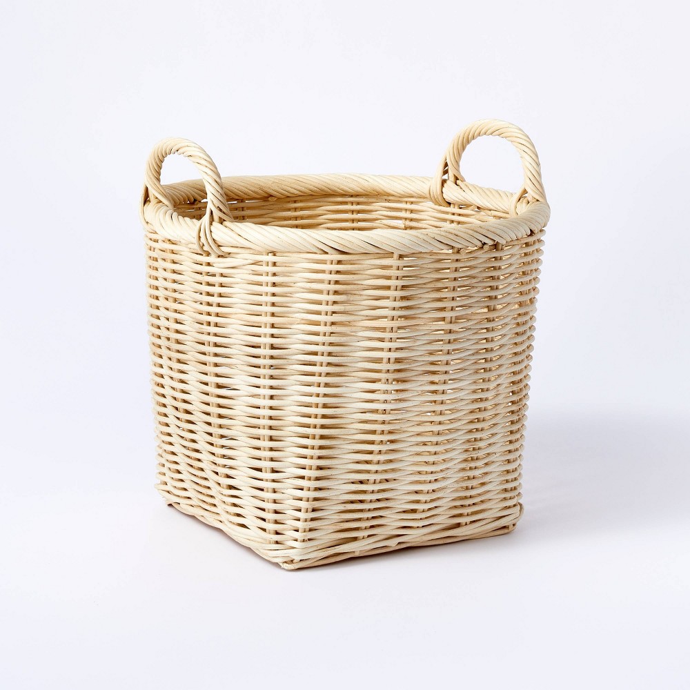 Small Rattan Basket with Handles - Threshold designed with Studio McGee