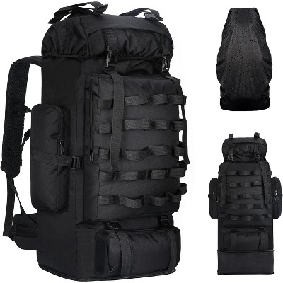 Expandable Large Military Tactical Backpack, Waterproof Molle Racksack Travel Backpacking Daypack