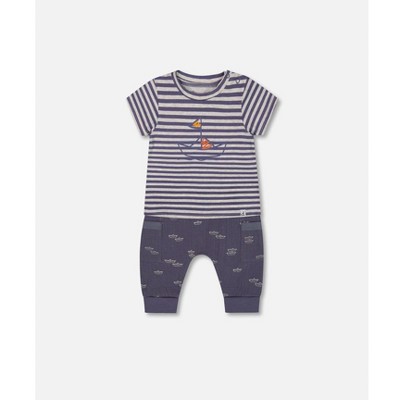 striped navy