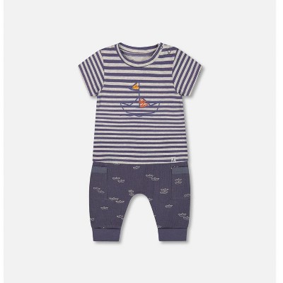 striped navy