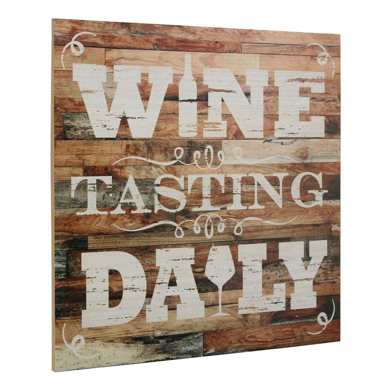 Rustic Wine Tasting Daily Themed Wood Wall Decor - Stonebriar Collection, 2 of 7