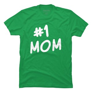 Men's Design By Humans Mother's Day 1# Best Mom in the World By happieeagle T-Shirt - 1 of 2