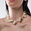 SOHI Women's Pearl White The Medium Riviera Collar Necklace - 4 of 4