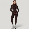 Anna-Kaci Active Women's Fitted Zip-Up Activewear Jacket with High Collar Long Sleeves and Contour Seaming for Workout Wear - 3 of 4