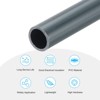 Unique Bargains PVC Water Plumb DIY Crafts High Impact Rigid Round Pipes 8" Length - 3 of 4