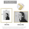 Golden State Art 8x10 Aluminum Metal Picture Frame with White Mat for 5x7 Photo-Pack of 12 - 4 of 4
