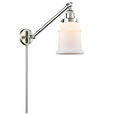 Canton - 1 Light Swing Arm Wall Sconce In Industrial Style-25 Inches Tall and 8 Inches Wide