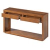Infurnic Decorative Storage Cabinets Rustic Wooden with Storage Drawers and Open Shelf, Table for Hallway and Living Room, Honey Brown, 55"*15"*32" - 4 of 4