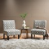 Christopher Knight Home Kassi Contemporary Upholstered Slipper Chairs (Set of 2) - 2 of 4