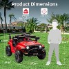 Ride On Truck Car, 12V Ride On Toy w/Parent Remote Control, 4-Wheel Spring Suspension, Led Lights, 2 Speeds, for Age 3-5 - 4 of 4