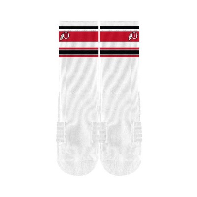 NCAA Utah Utes Adult Retro Crew Socks - M/L