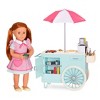 Our Generation Hot Dog Cart Accessory with Play Food for 18" Dolls - Retro Collection - image 3 of 4