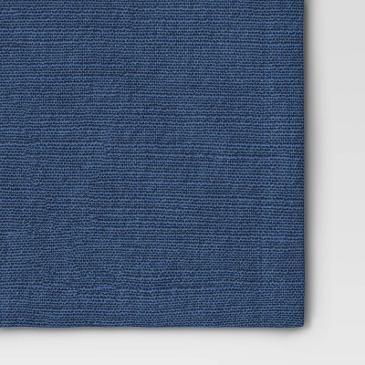 4pk Cotton Easy Care Napkins Blue - Threshold™