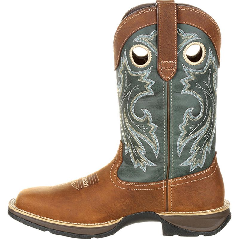Men's Rebel by Durango Pull-On Western Boot, DDB0131, Saddlehorn and Clover, 6 of 9
